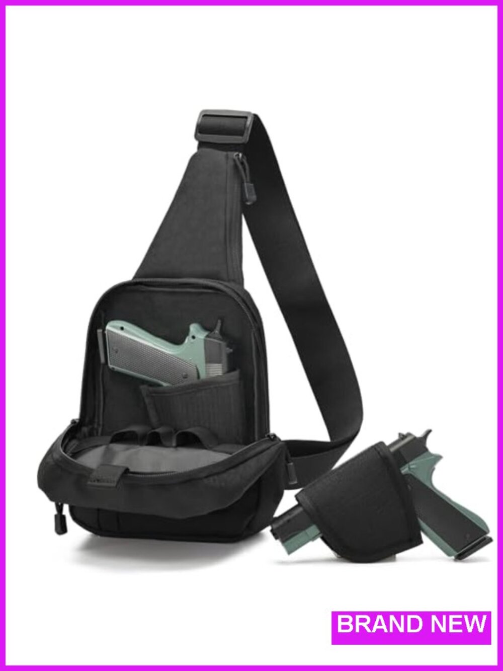 Tactical Sling Bag for Concealed Carry with Holster